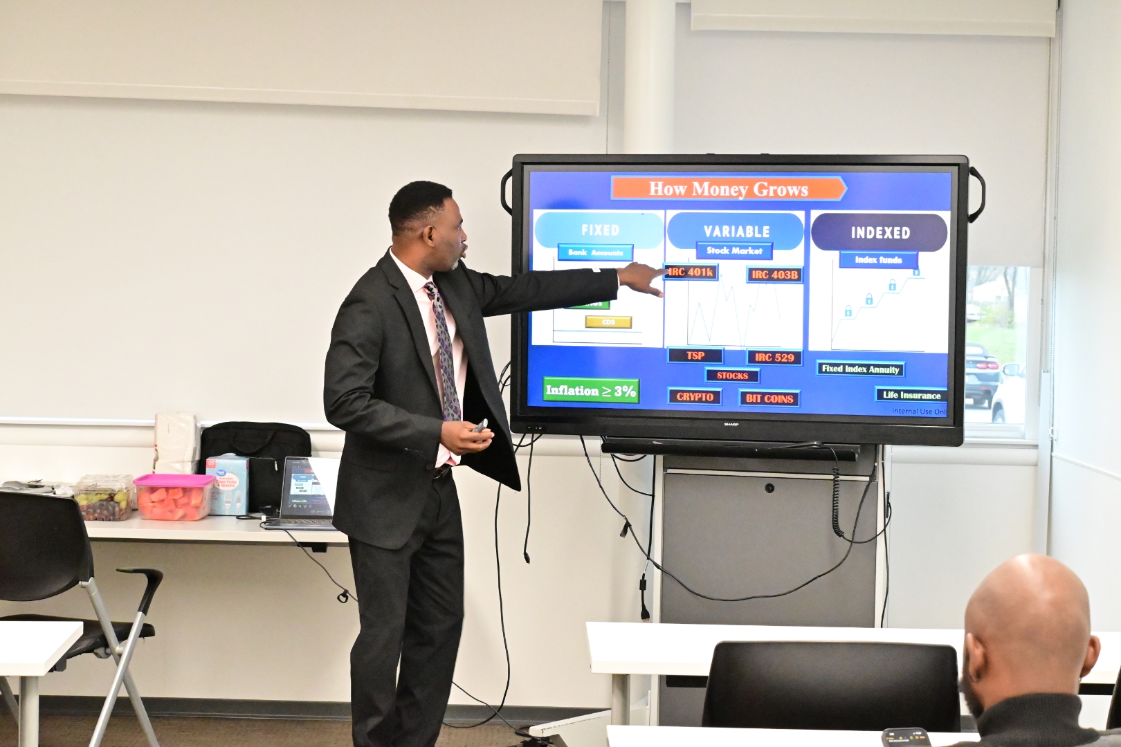 Isaac Oladeji in an event