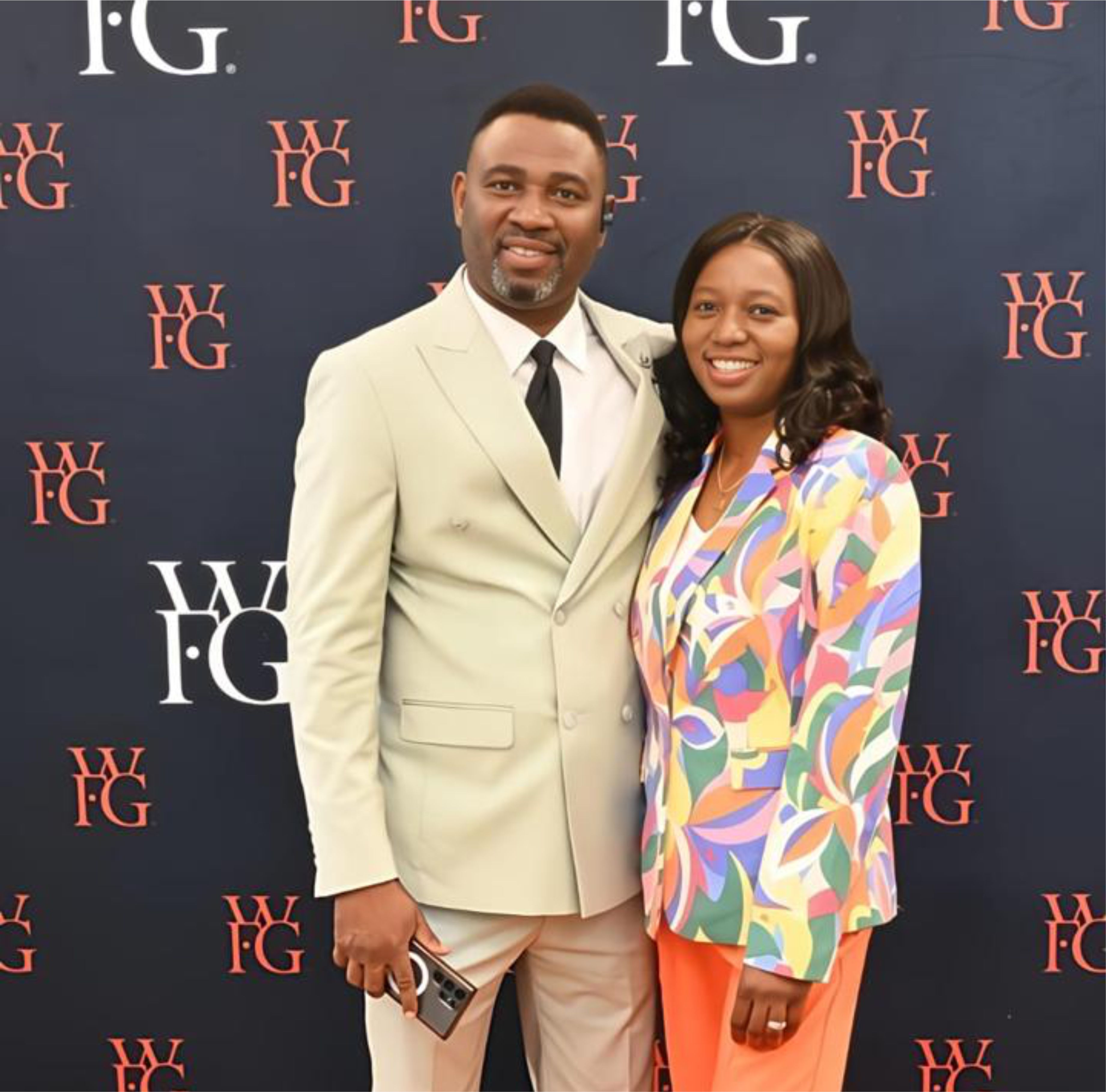 Isaac Oladeji and his wife